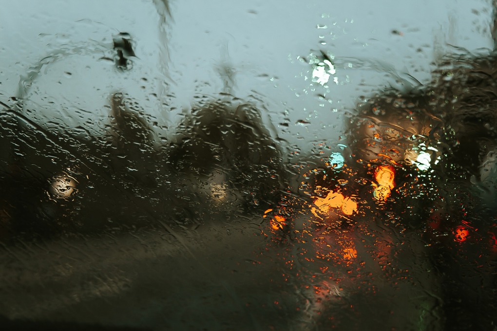 Rainy Windshield Stock Image