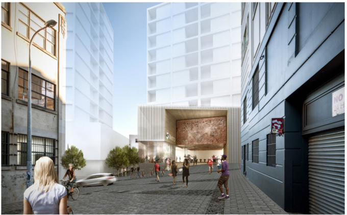 Mercury Lane entrance for Karangahape Station