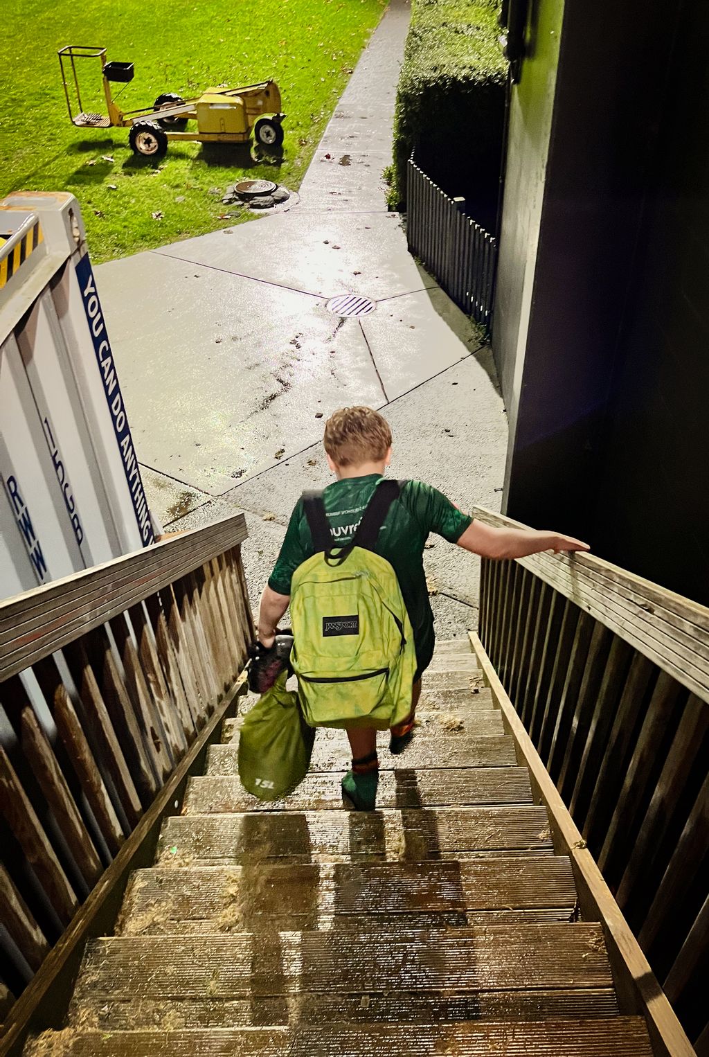 A young boy heads home in an image captured by Sarah Macmillan; 'After Rugby Practice'. Her photo won first prize in this year's Auckland Festival of Photography, which is supported Auckland Council. 