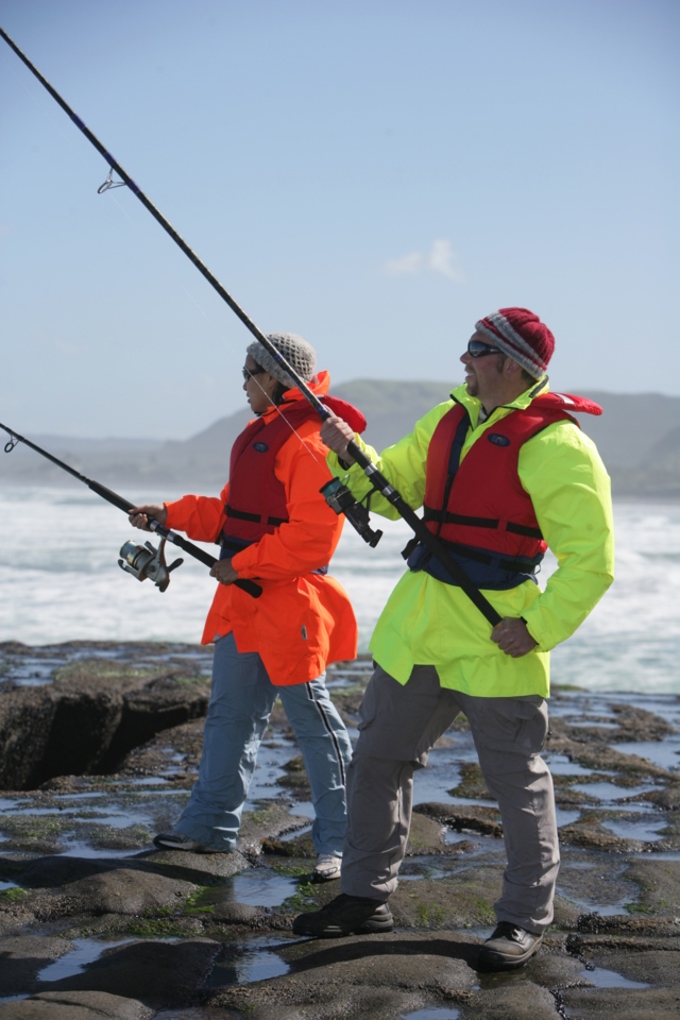 Watch the swells and wear a lifejacket