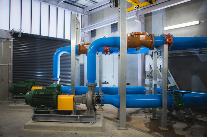 Newly completed reservoir pump station in Albany 4