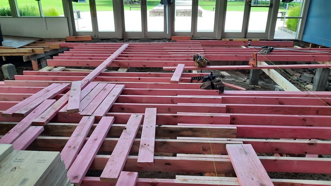 New floor for Mt. Albert War Memorial Hall (2)