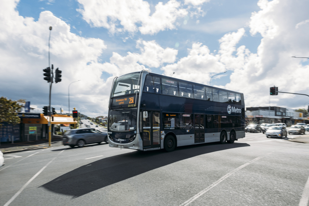 A double decker bus
