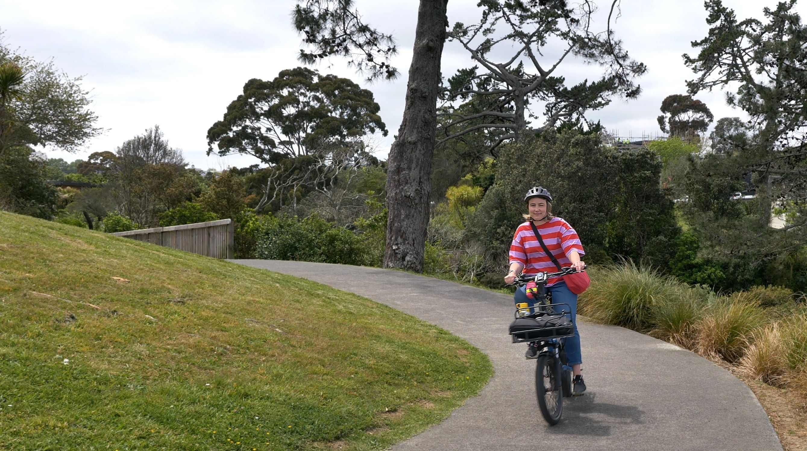 Greer almost exclusively commutes to work on her E-Bike.