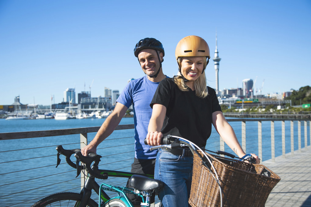 People on bikes