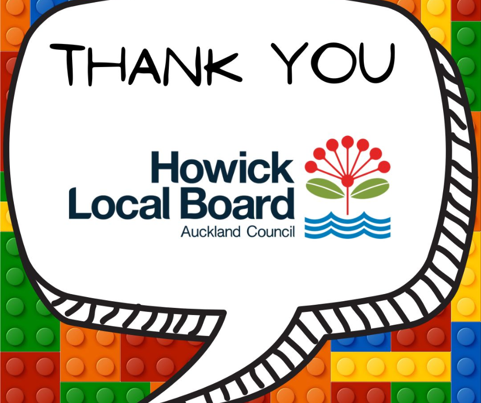 Howick Local Board thank you tile.