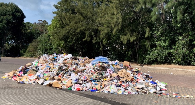 Recycling truck fire - Lynfield1