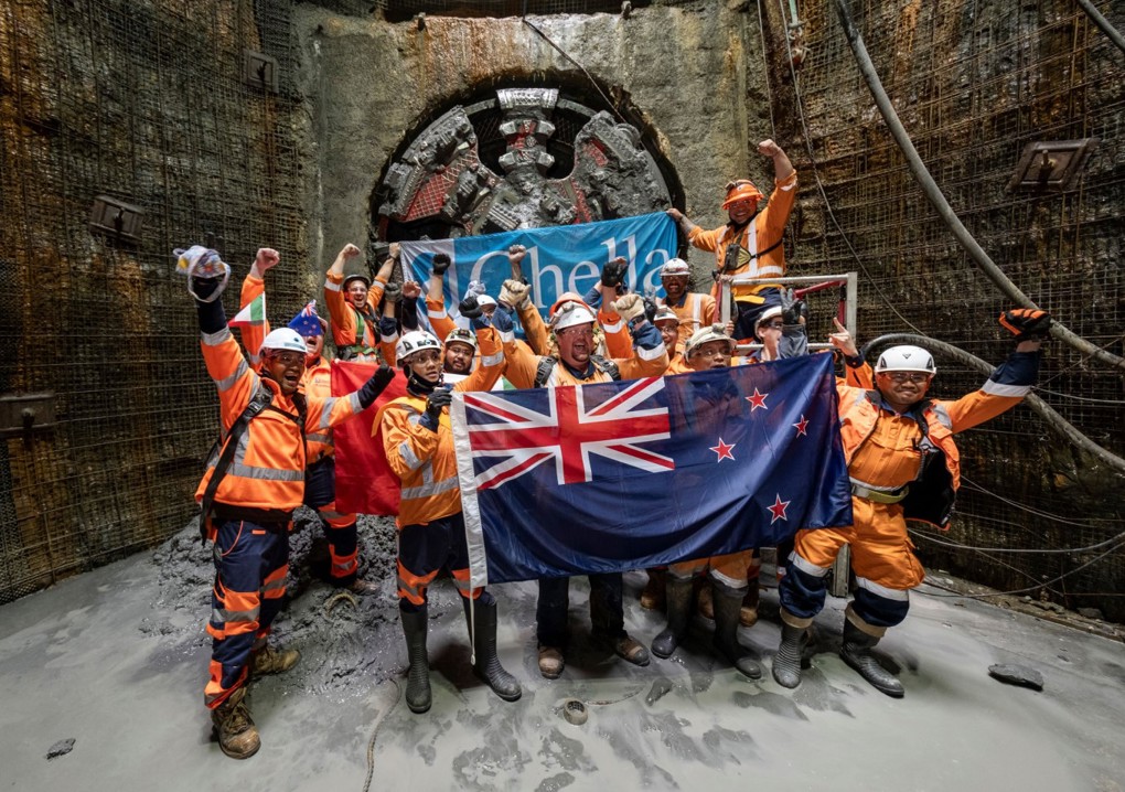 Central Interceptor Mt Albert Shaft Breakthrough 24April