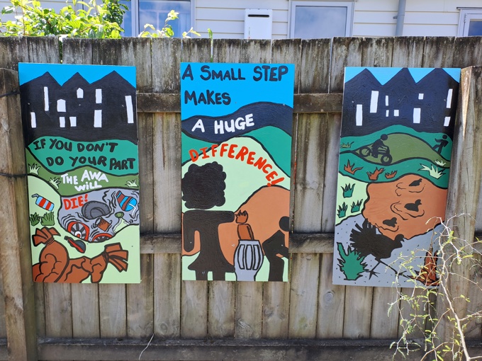May Road School Mural At Freeland Reserve