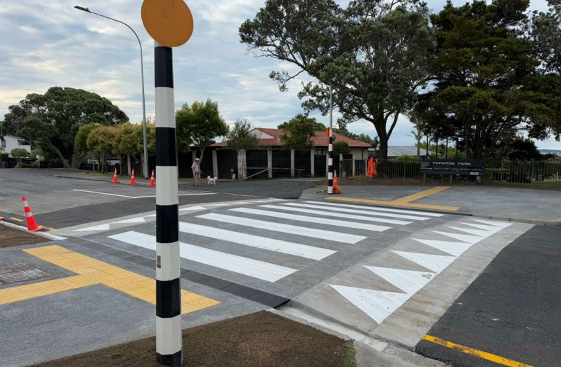 Paparoa Road crossing. 