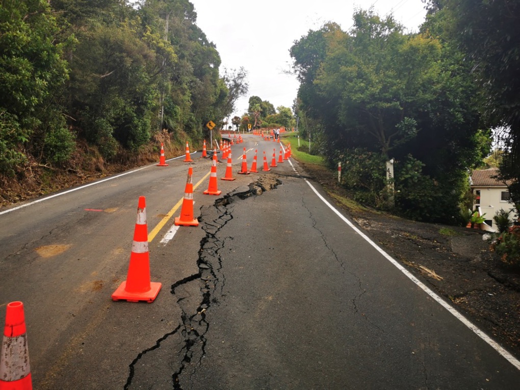 Damaged road