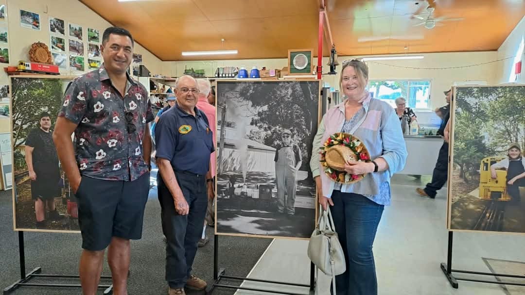 Local Board members attend the Manukau Live Steamers event.
