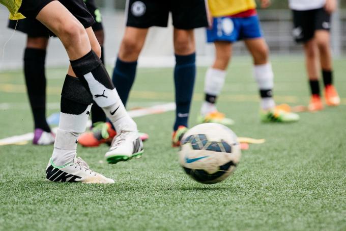 Young boys soccer team