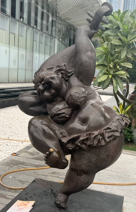 Statue of Chubby Woman.