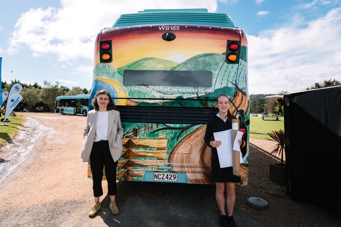 Auckland Transport and Fullers360 launch Auckland’s first electric bus fleet on Waiheke Island