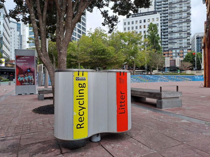 Bins In Aotea Square