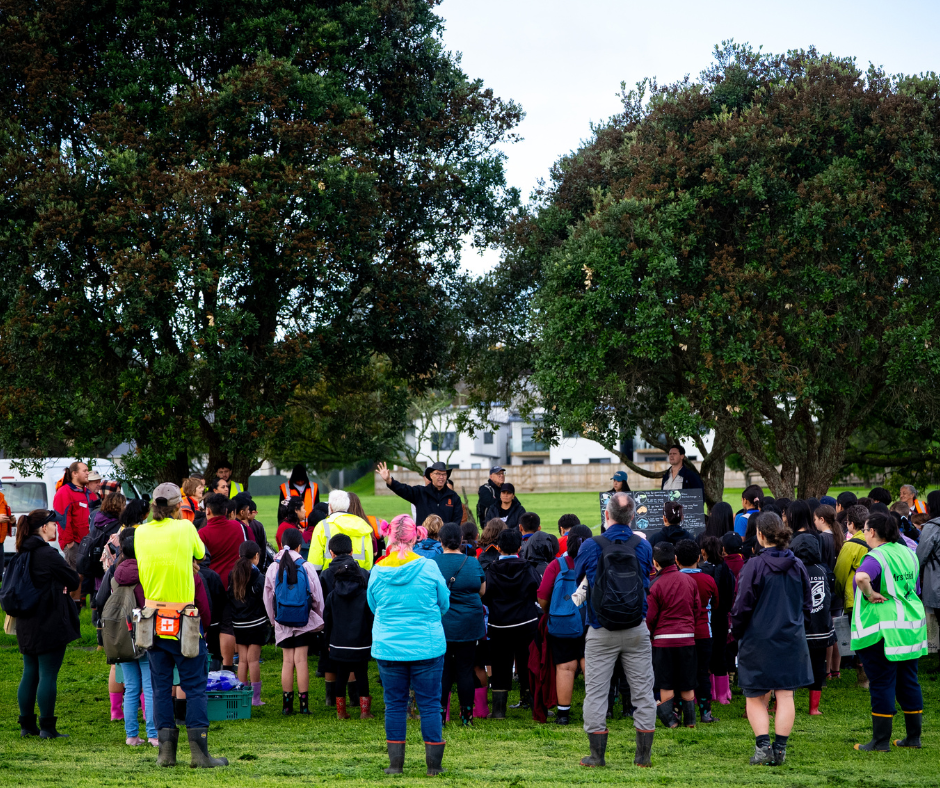Crowd turned out for local event.
