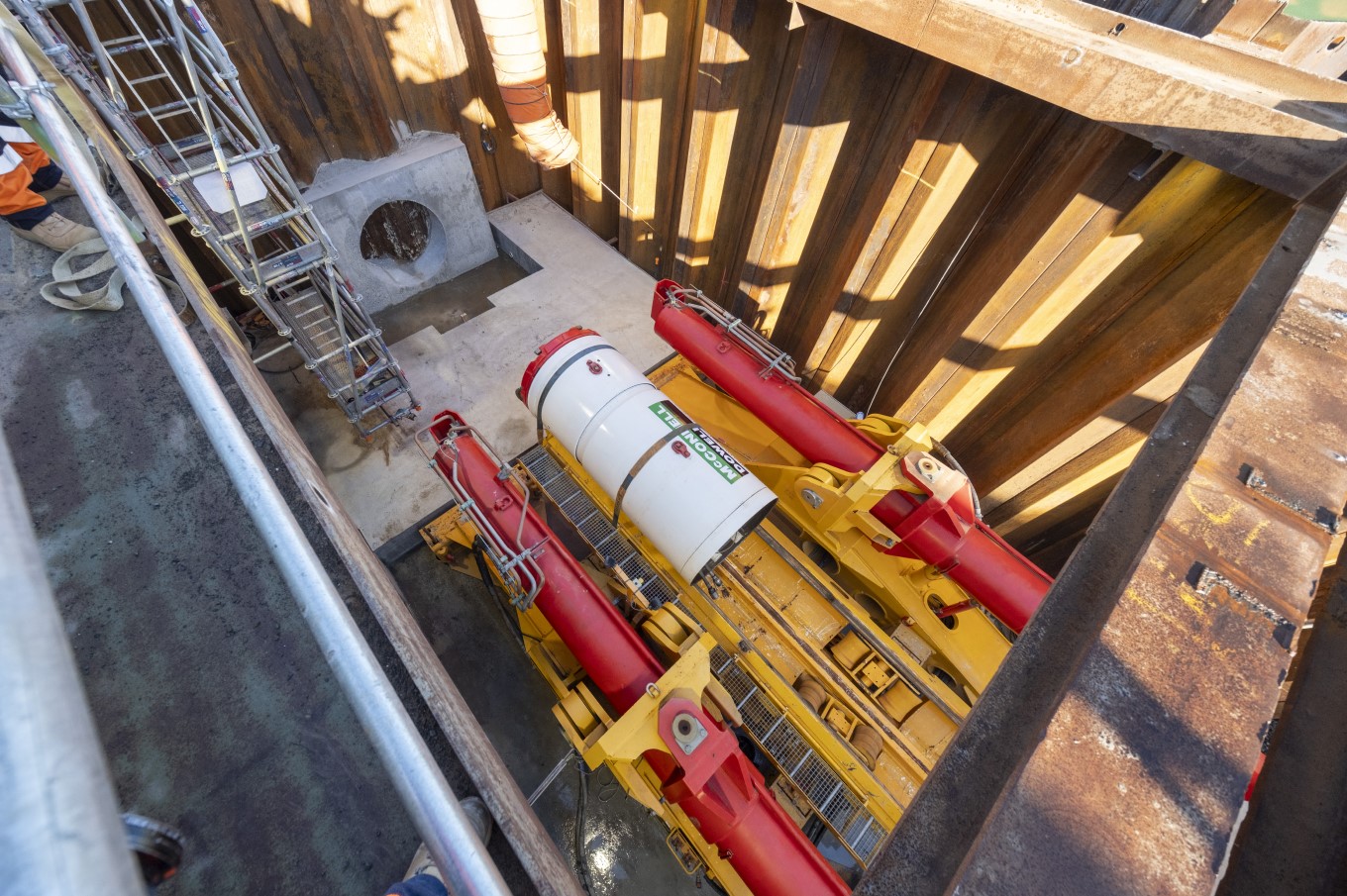 The Tunnel Boring Machine (TBM) will take about seven weeks to complete its journey.