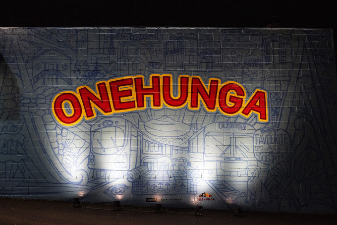 Onehunga Mural By Night