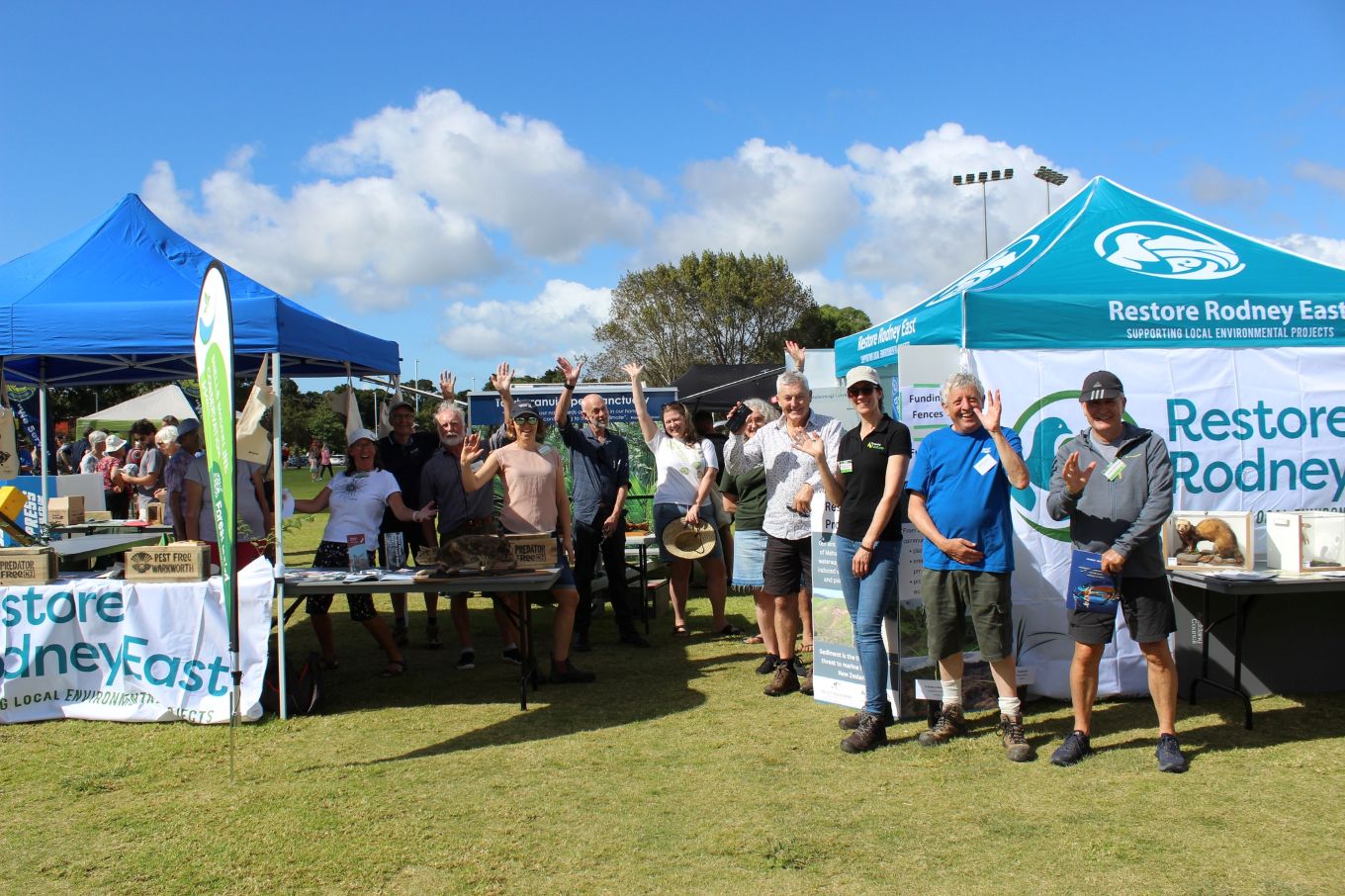 People at a community festival. 