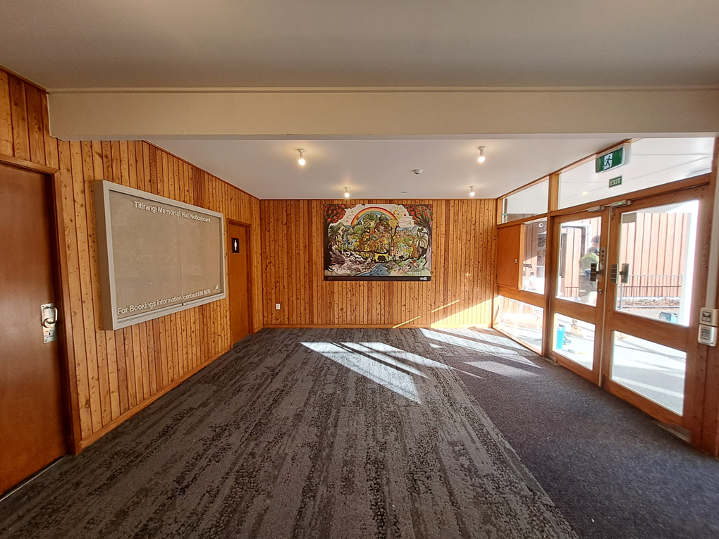 The foyer of a local community hub has been upgraded