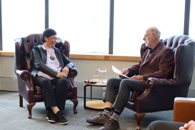 Mayor Wayne Brown and Minister Nanaia Mahuta