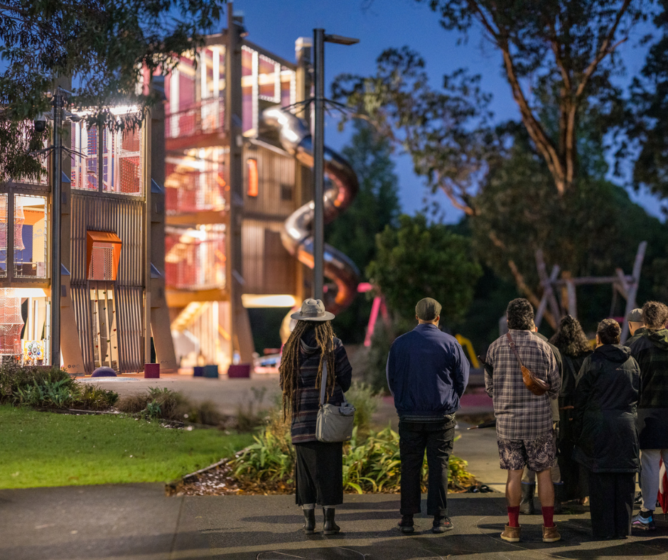 Upgraded Manu-kau Noa Iho / Hayman Park playground, completed in 2023.