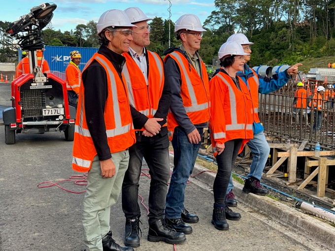 Group Shot Watching Pour