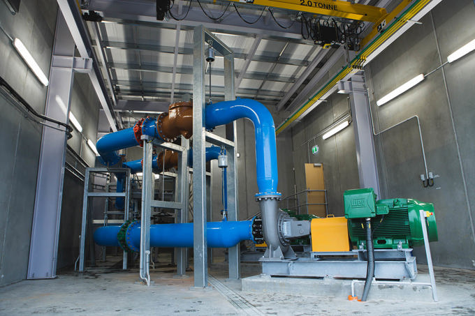 The newly completed reservoir pump station in Albany 6