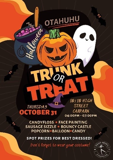 Trink or Treat event poster.